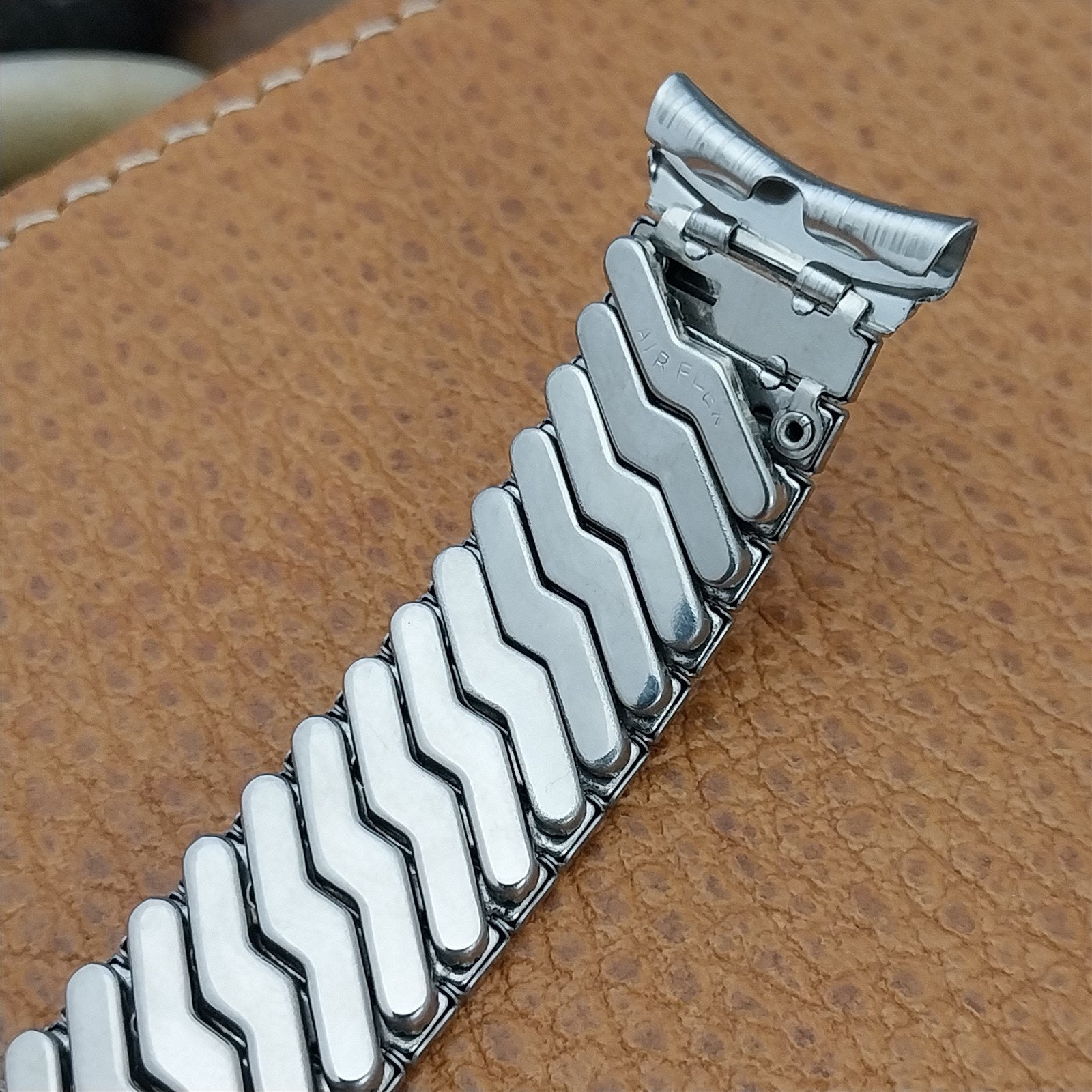 1950s Airflex Canada Made Stainless Steel New Old Vintage Watch Band 19mm nos