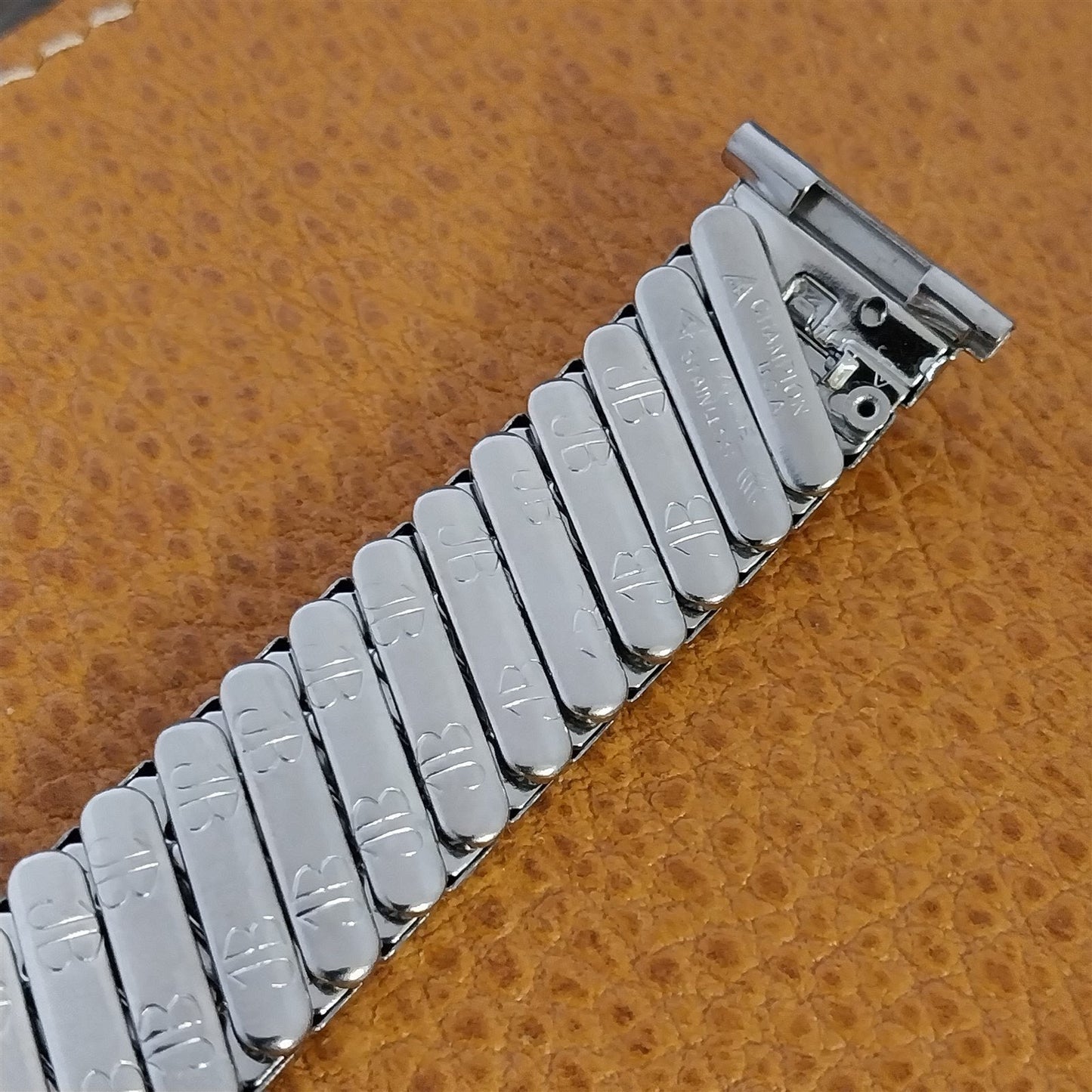 Vintage 16mm 18mm 19mm 1950s JB Champion NOS Stainless Steel Unused Watch Band