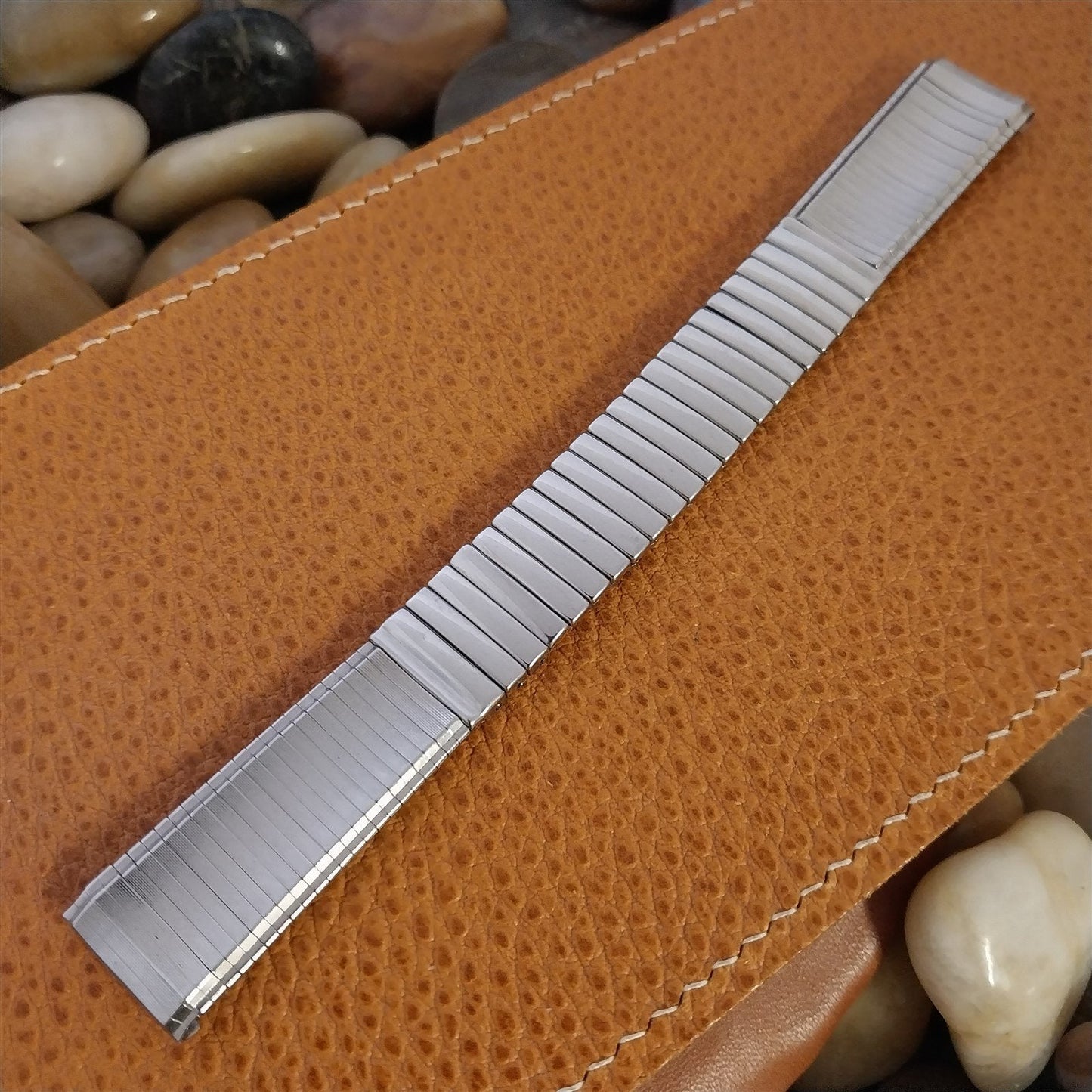 Vintage 17.2mm JB Champion Classic Stainless Steel Unused 1960s Watch Band