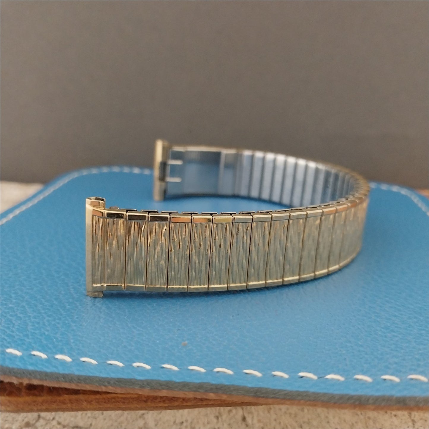 18mm 19mm 17mm Unused Speidel Valencia Calendater 10k Gold Vintage Watch Band