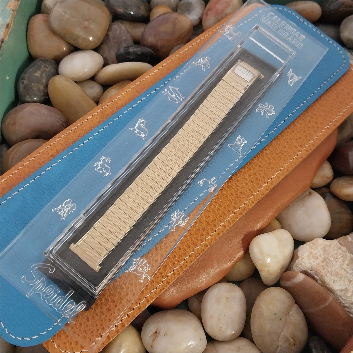 18mm 19mm 17mm Unused Speidel Valencia Calendater 10k Gold Vintage Watch Band