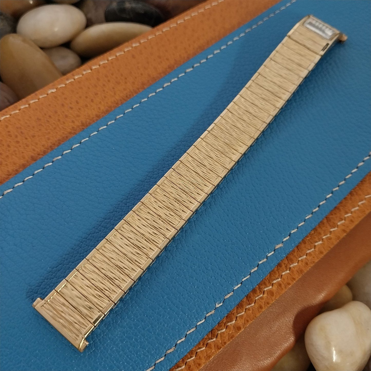 18mm 19mm 17mm Unused Speidel Valencia Calendater 10k Gold Vintage Watch Band