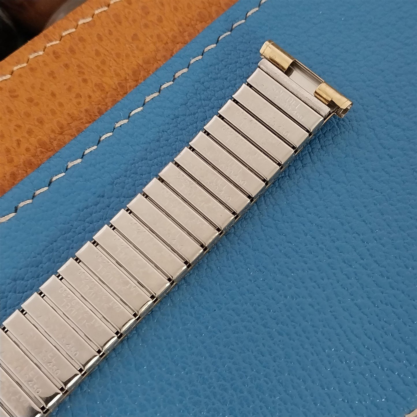 18mm 19mm 17mm Unused Speidel Valencia Calendater 10k Gold Vintage Watch Band