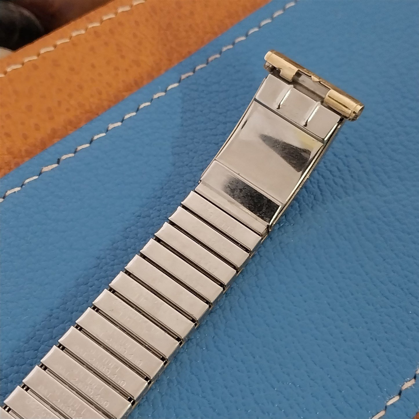 18mm 19mm 17mm Unused Speidel Valencia Calendater 10k Gold Vintage Watch Band