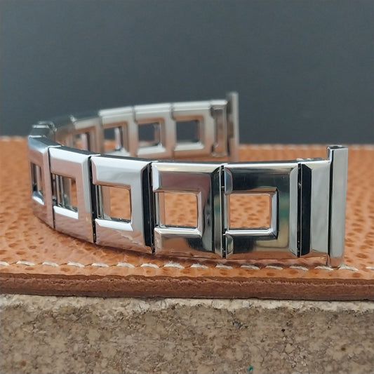 Vintage 19mm 18mm 17mm Stainless Steel Expansion Gemex Classic 1950s Watch Band