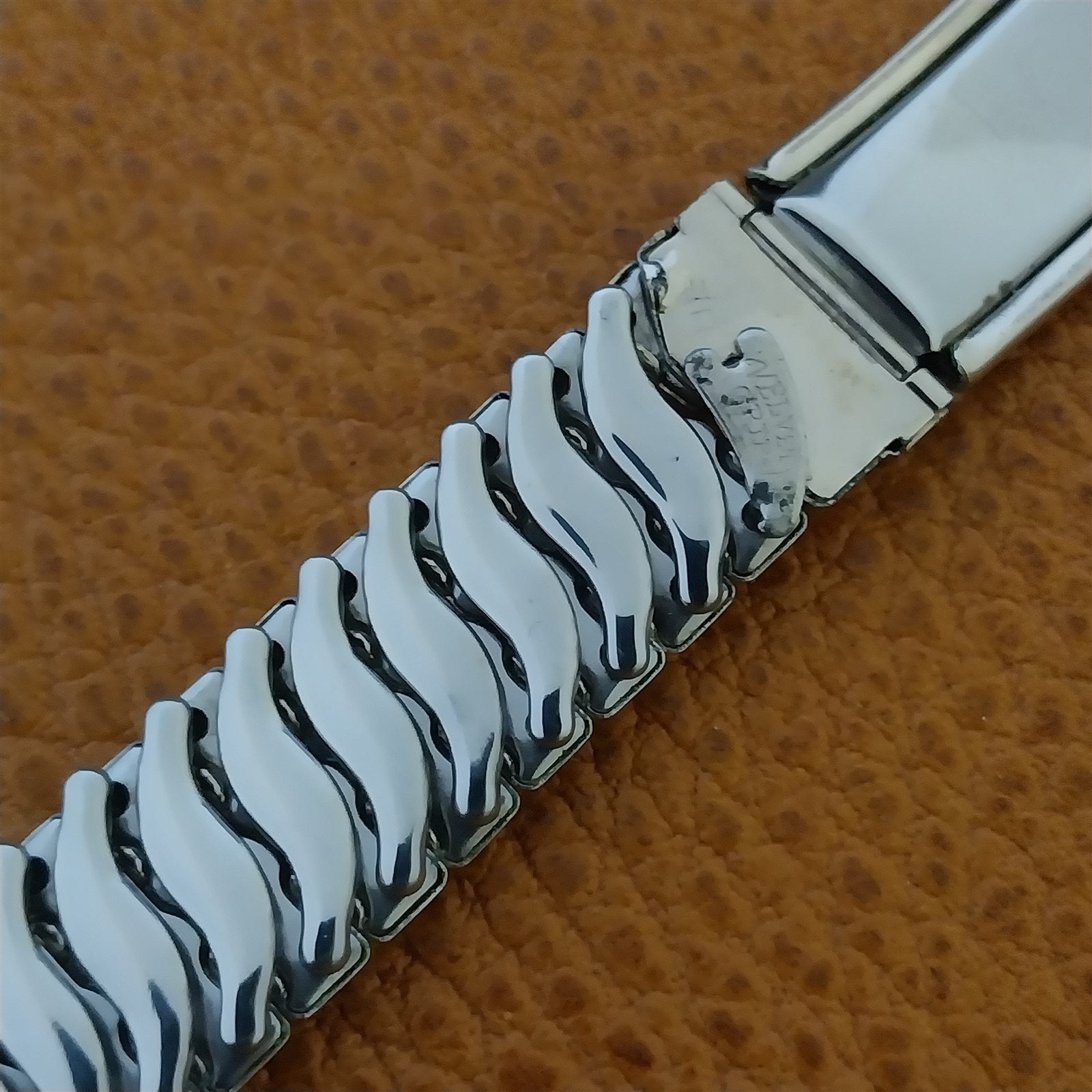 Vintage 5/8" 1940s White Gold-Filled Stonewall Classic Stretch Unused Watch Band