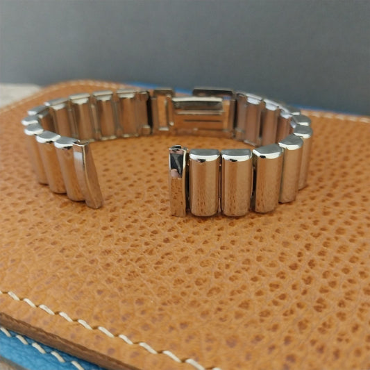 1940s Vintage Stonewall White Gold-Filled 5/8" MCM Unused Classic Watch Band