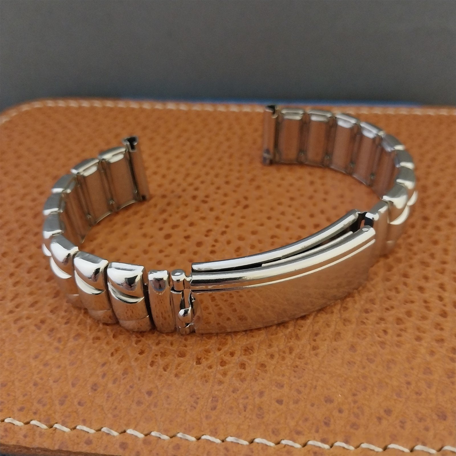 1940s Vintage Stonewall White Gold-Filled 5/8" MCM Unused Classic nos Watch Band