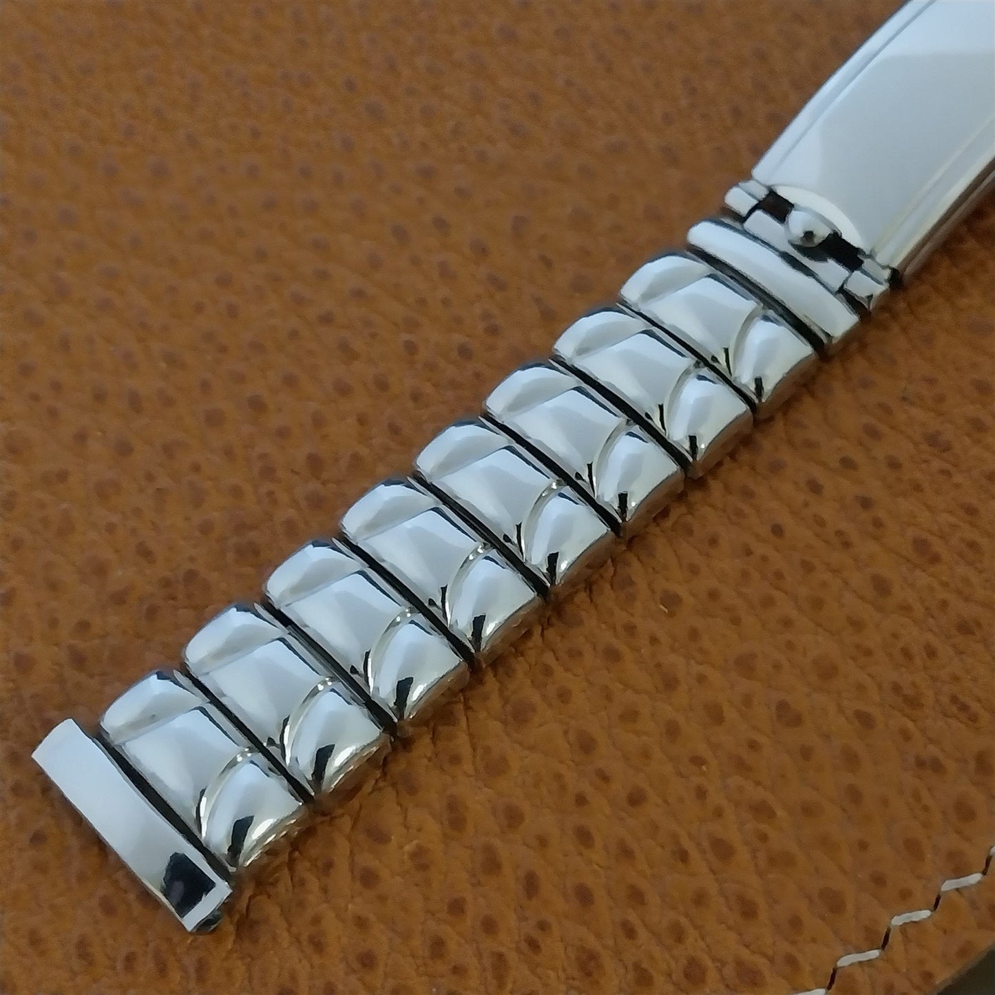 1940s Vintage Stonewall White Gold-Filled 5/8" MCM Unused Classic nos Watch Band