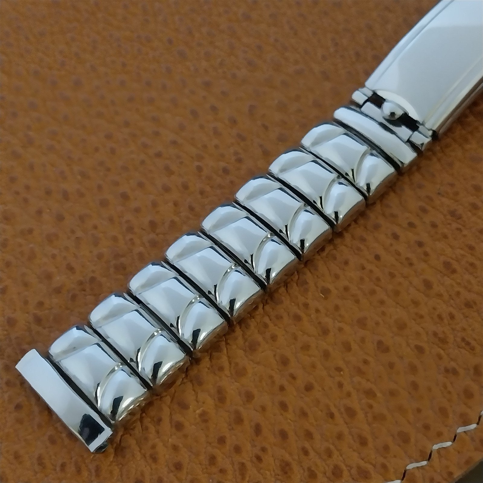 1940s Vintage Stonewall White Gold-Filled 5/8" MCM Unused Classic nos Watch Band