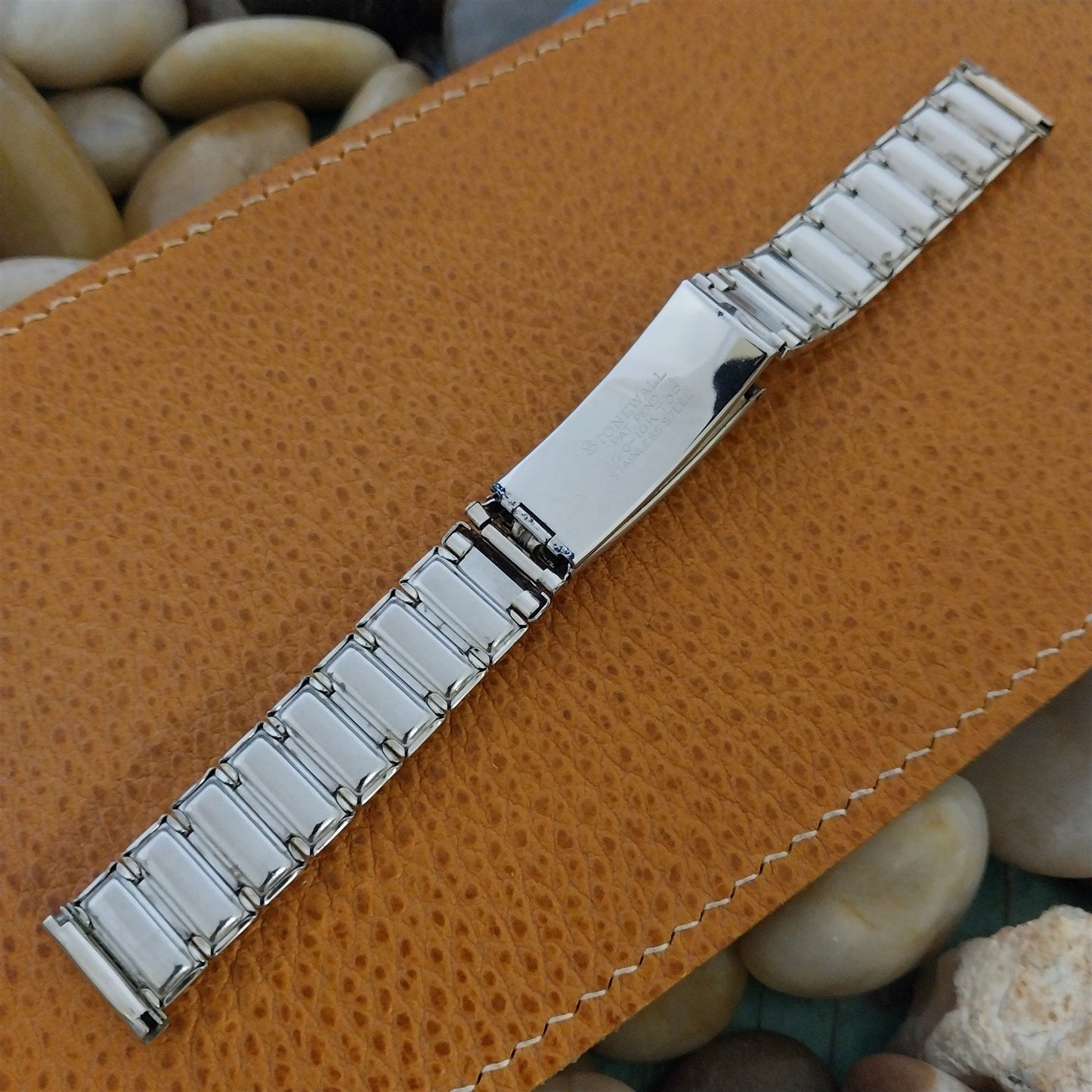 1940s Vintage Stonewall White Gold-Filled 5/8" MCM Unused Classic nos Watch Band