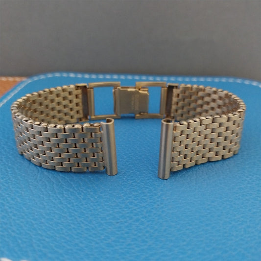 Vintage 5/8" Classique 12k Gold-Filled Basketweave Mesh Unused 1940s Watch Band