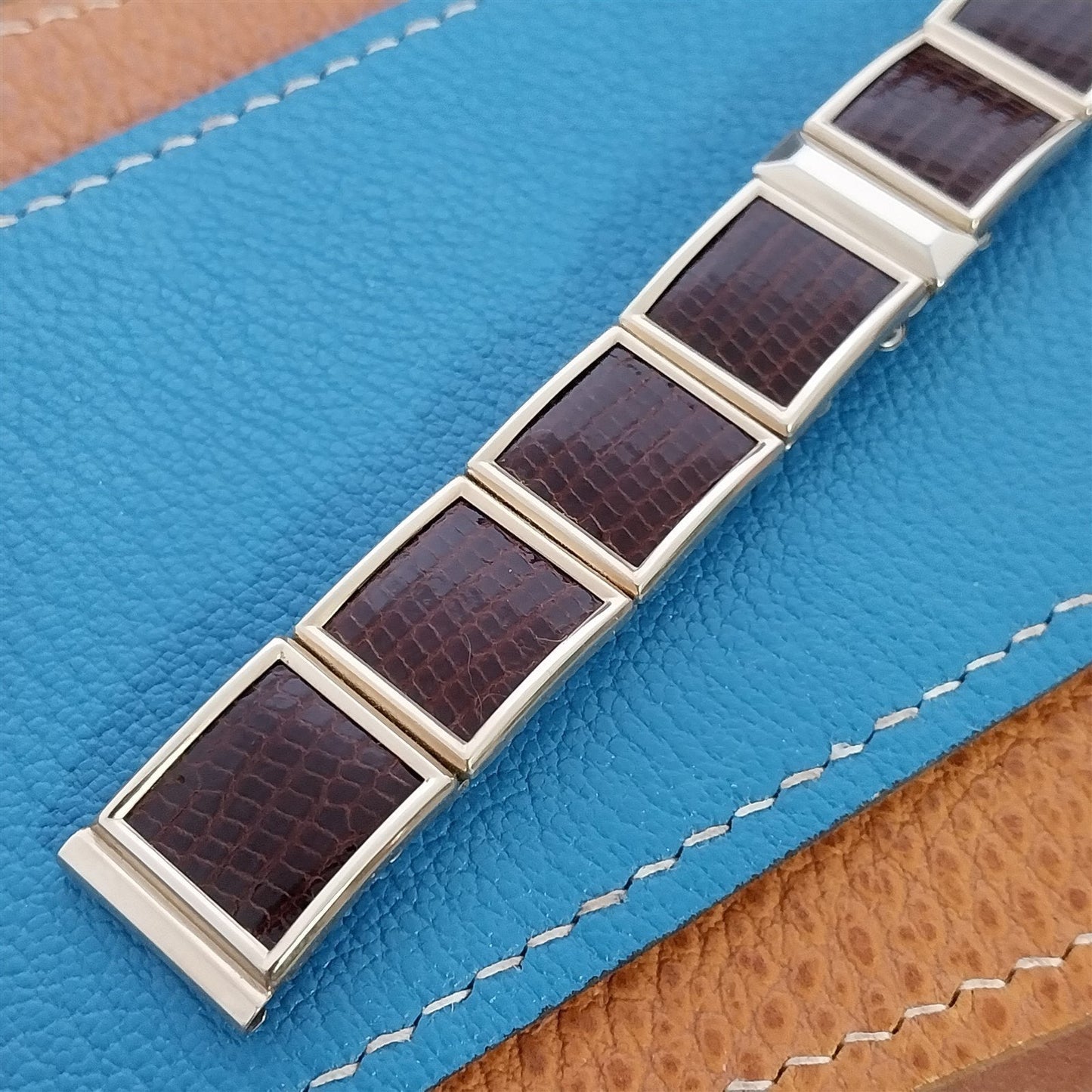 Gold Filled & Lizard Speidel Leatha-Elegance 1956 mcm Unused Vintage Watch Band