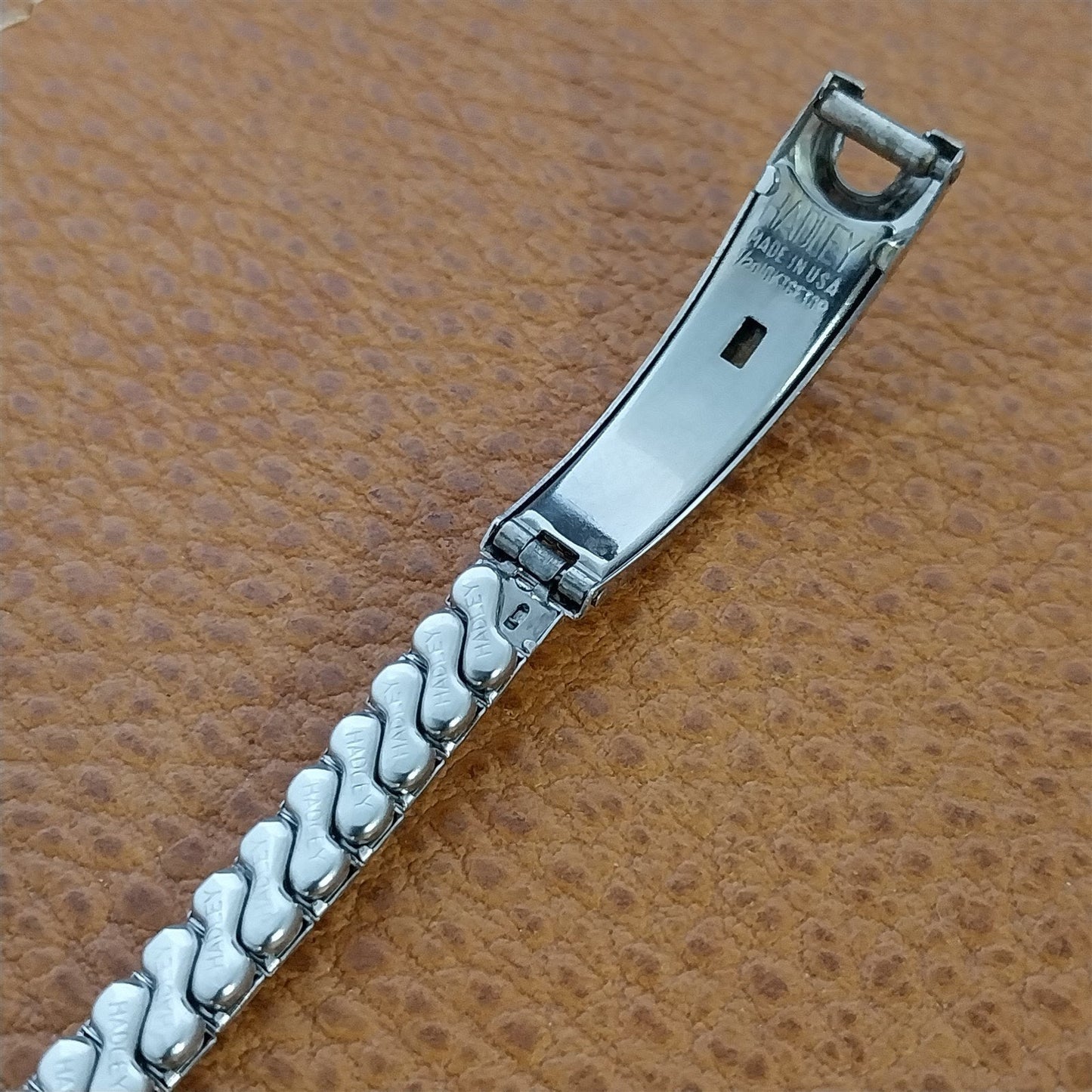 1950s-1960s MCM White Gold-Filled Hadley Vintage Watch Band