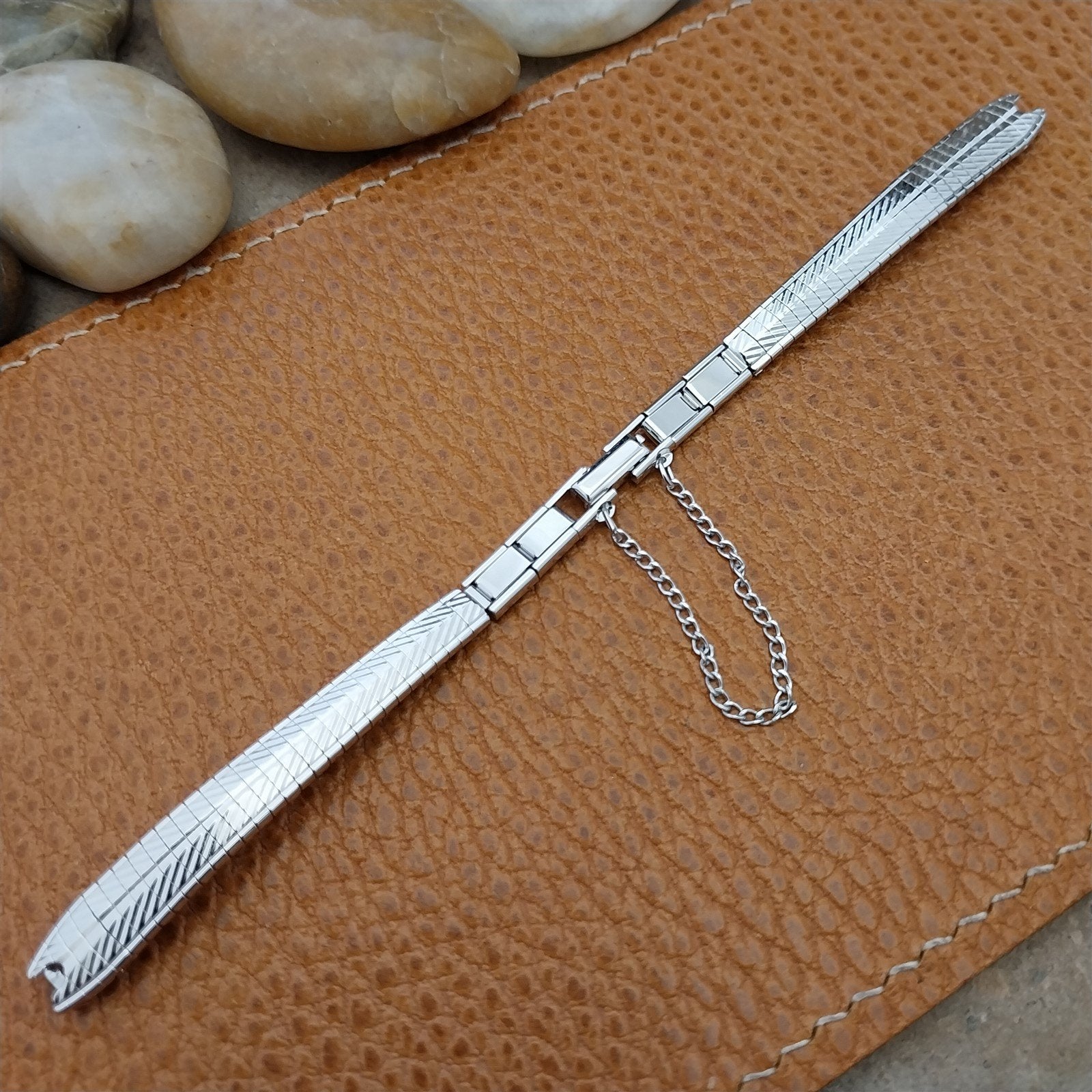 Classic 10k White Gold-Filled Ladies JB Champion Unused 1960s Vintage Watch Band