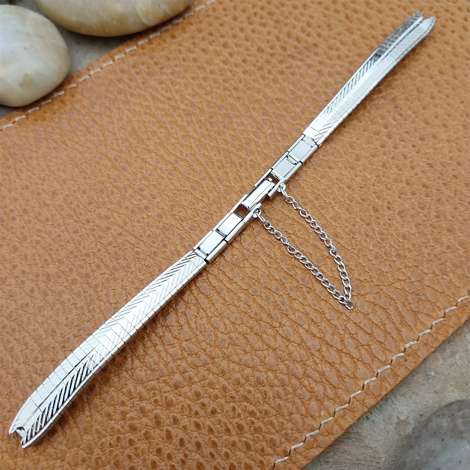 Classic 10k White Gold-Filled Ladies JB Champion Unused 1960s Vintage Watch Band