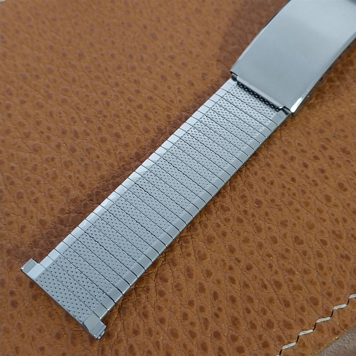 Vintage 19mm 18mm 17mm STL Stelux Classic Stainless Steel Unused Watch Band