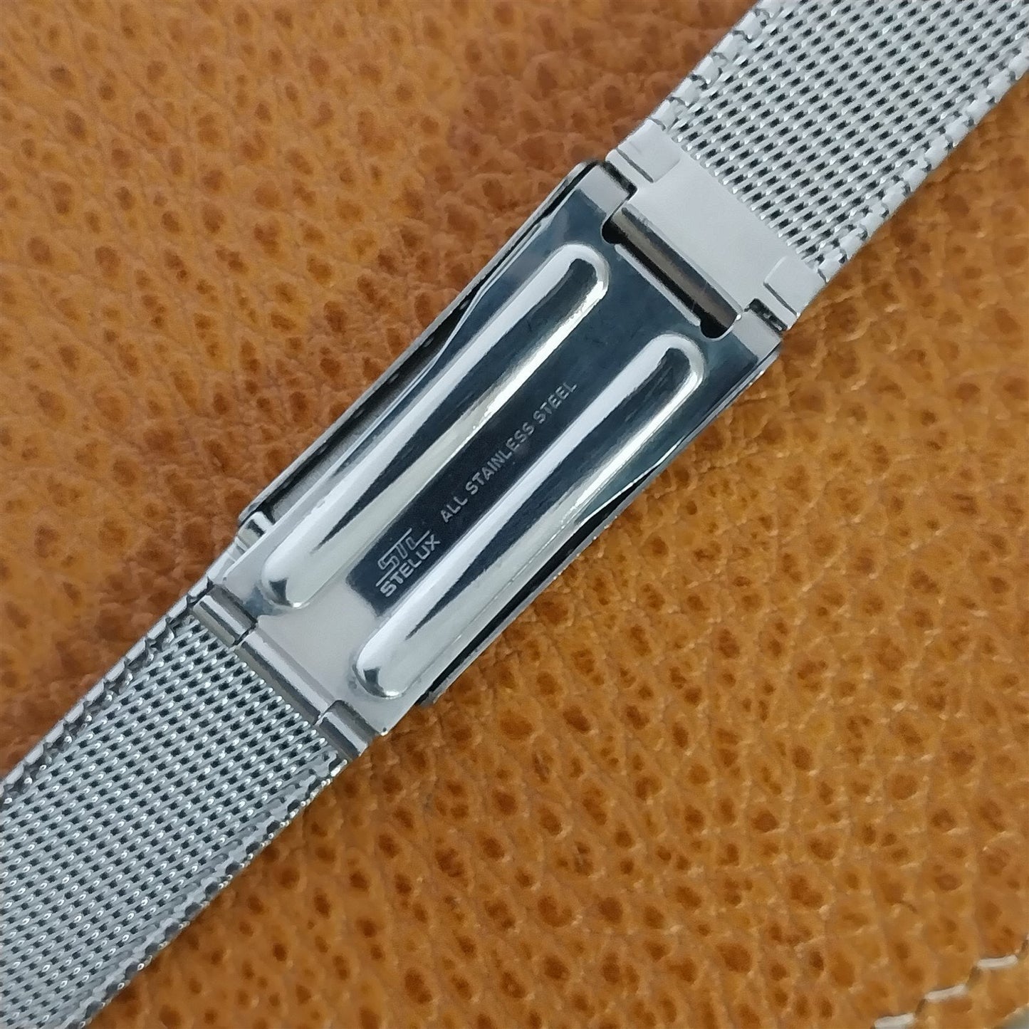 Vintage 19mm 18mm 17mm STL Stelux Classic Stainless Steel Unused Watch Band