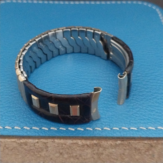 Vintage Admiral 17.2mm 10k Gold-Filled & Alligator Unused Classic Watch Band