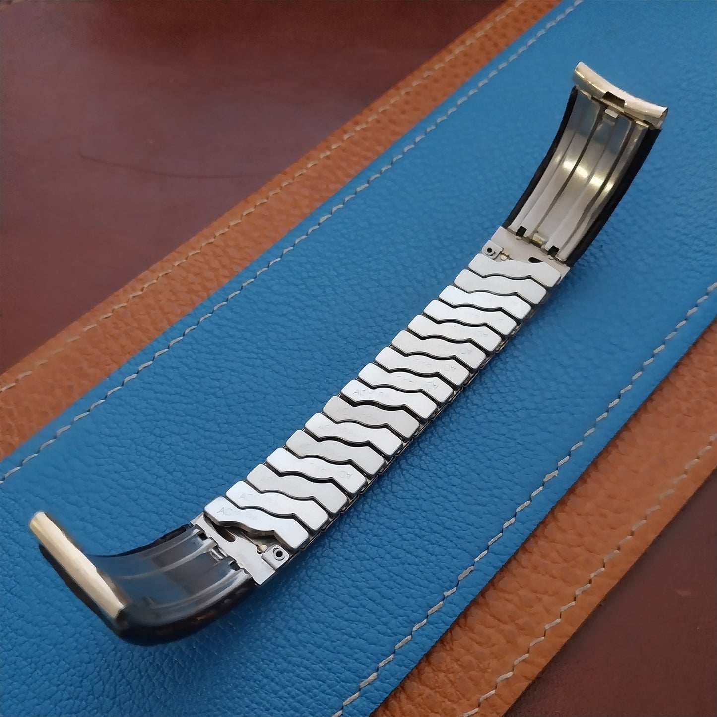 Vintage Admiral 17.2mm 10k Gold-Filled & Alligator Unused Classic Watch Band