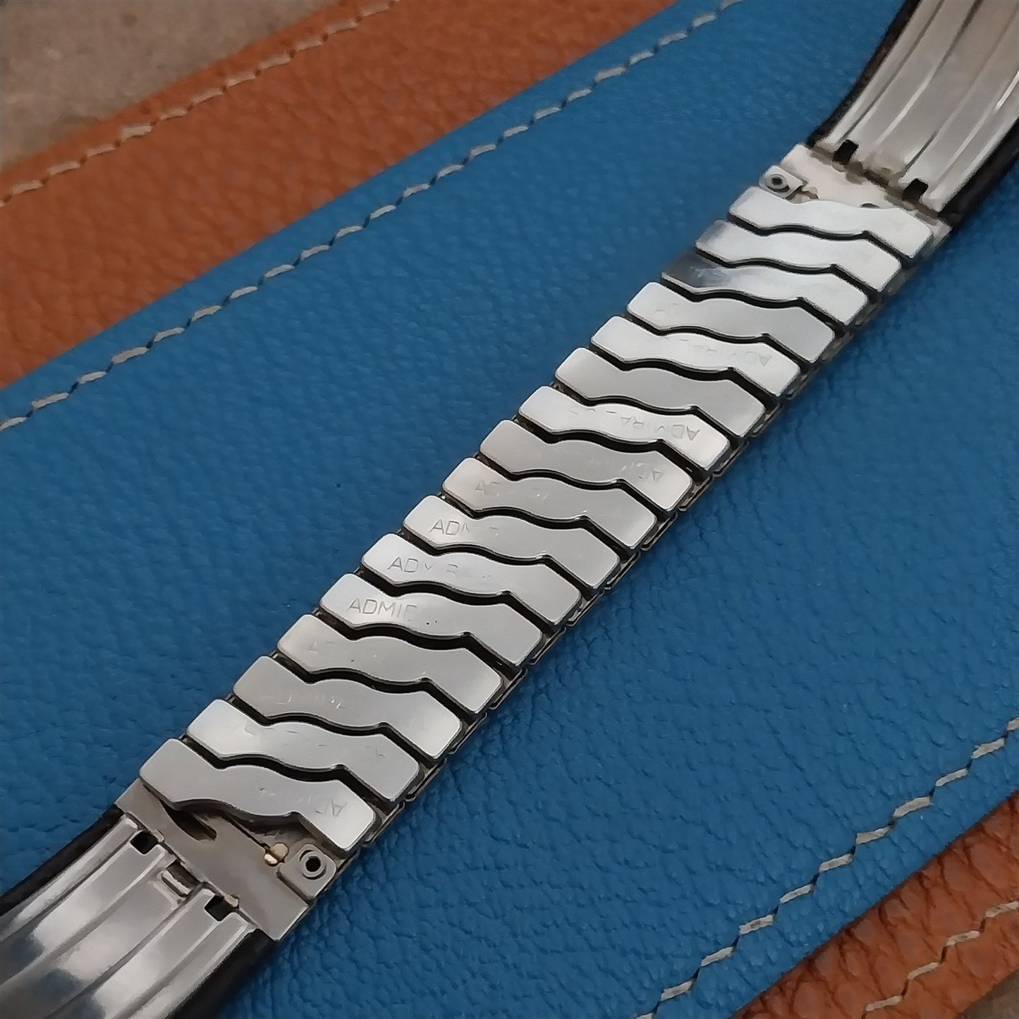 Vintage Admiral 17.2mm 10k Gold-Filled & Alligator Unused Classic Watch Band