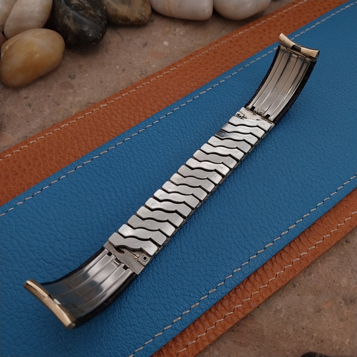 Vintage Admiral 17.2mm 10k Gold-Filled & Alligator Unused Classic Watch Band