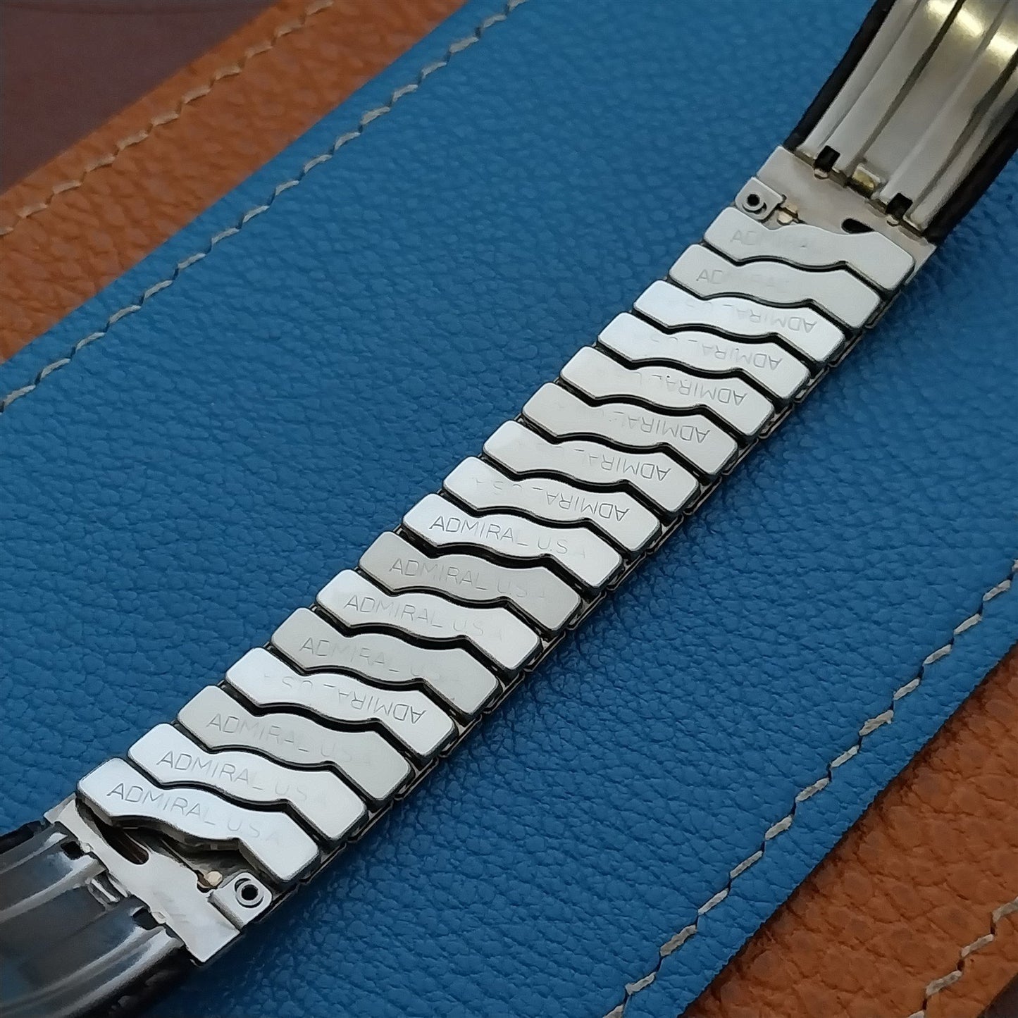 Vintage Admiral 17.2mm 10k Gold-Filled & Alligator Unused Classic Watch Band