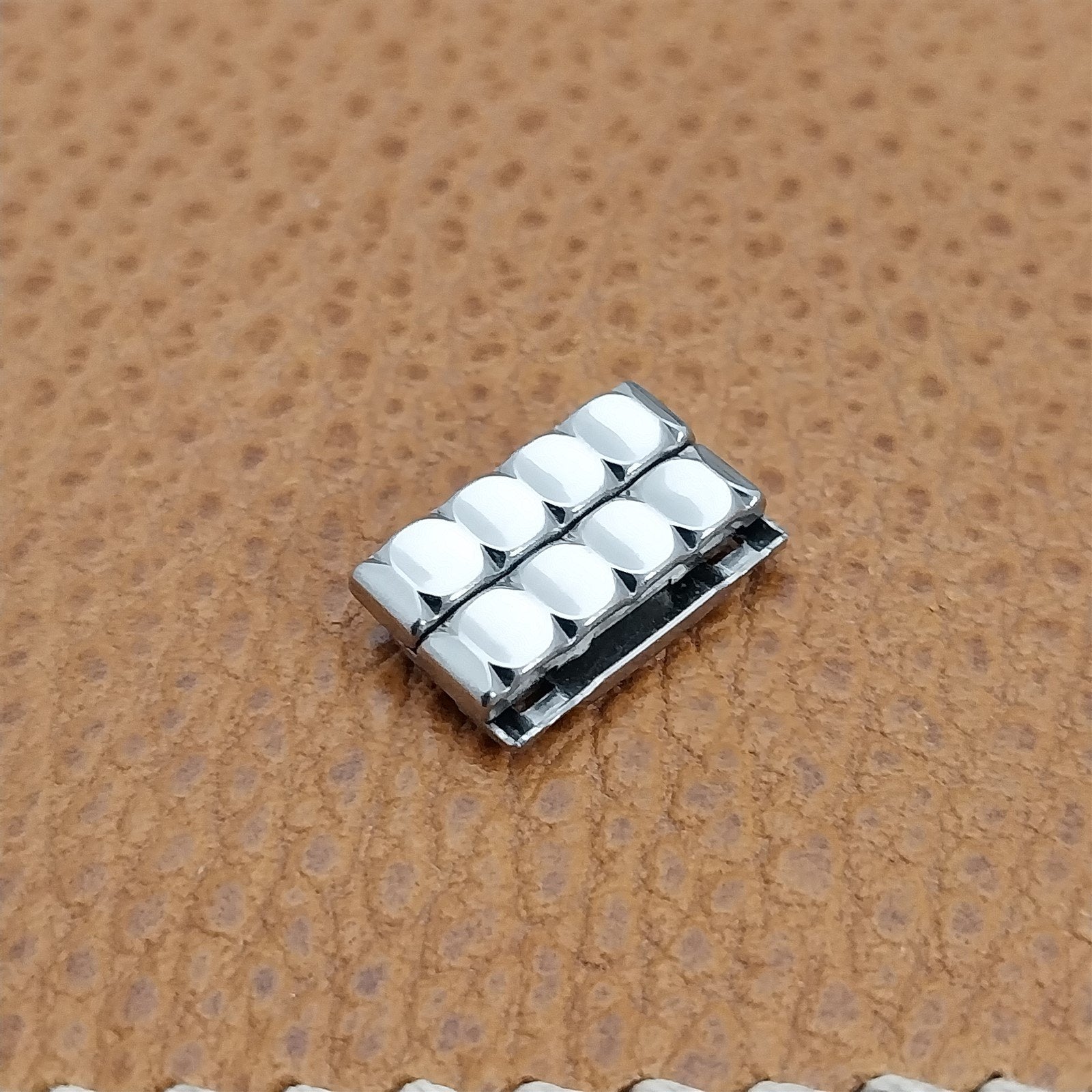 2 Gemex Governor Stainless Steel LINKS add Length to 1950s Vintage Watch Band