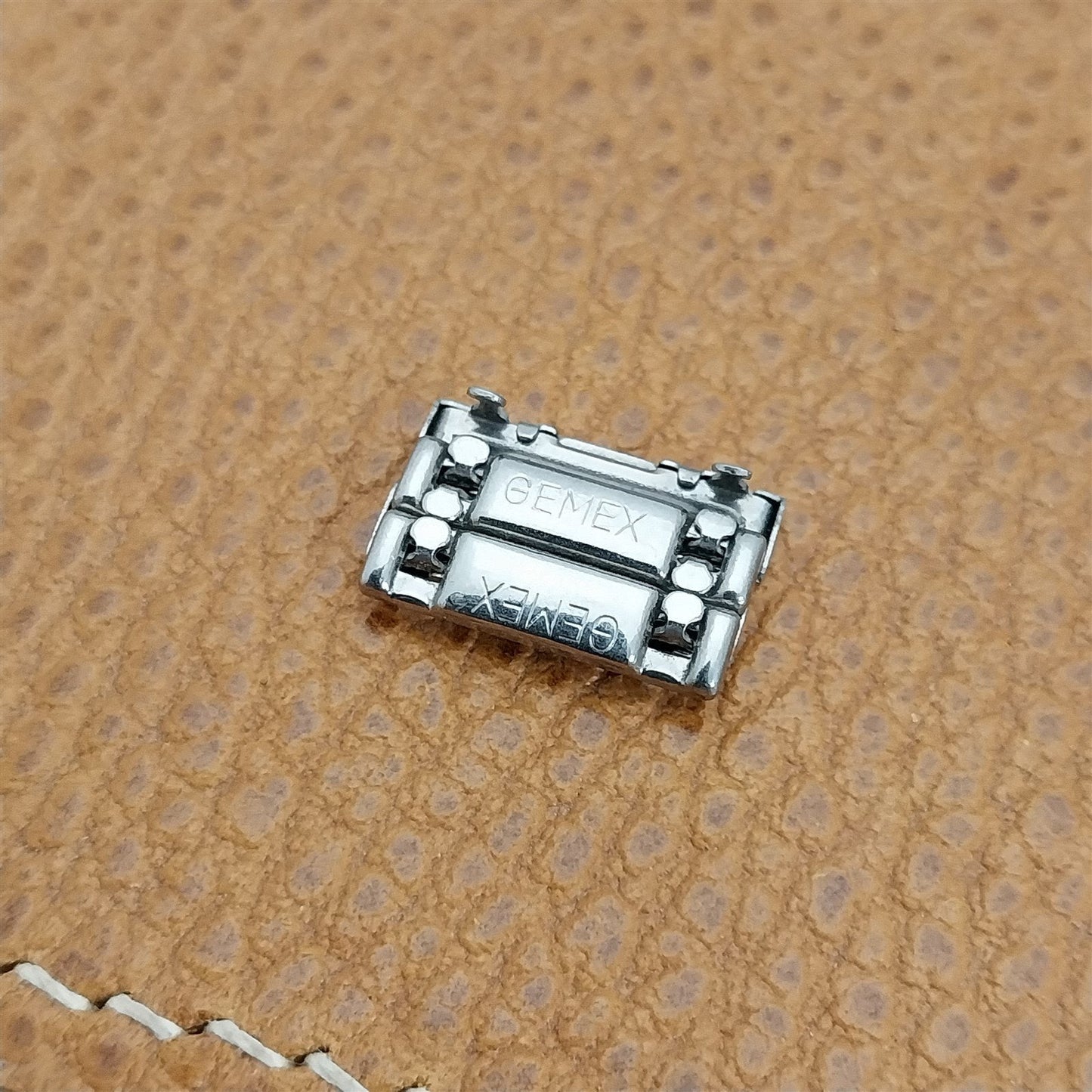 2 Gemex Governor Stainless Steel LINKS add Length to 1950s Vintage Watch Band