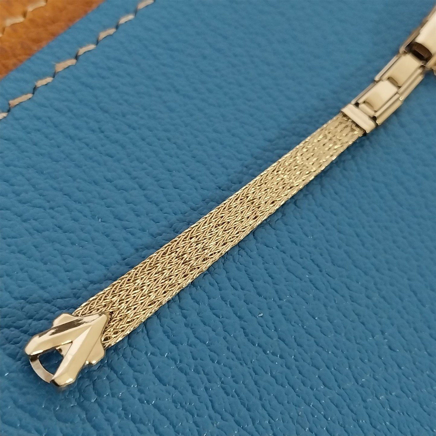 Vintage Kreisler 10K Yellow Gold-Filled Ladies Mesh Unused 1960s Watch Band