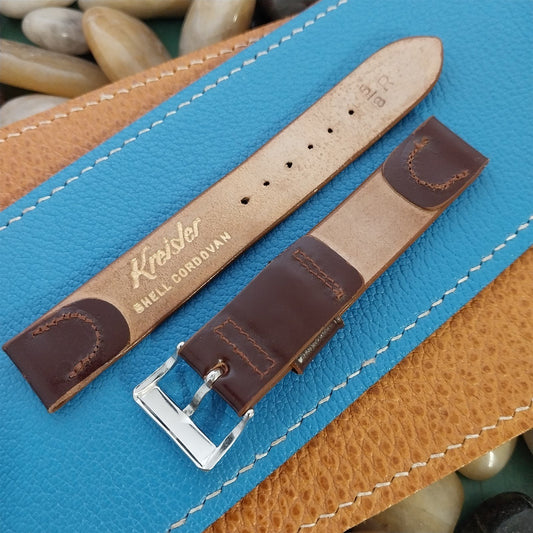 16mm Kreisler Classic Shell Cordovan 1950s Unused Vintage Watch Band