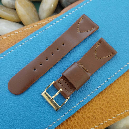 19mm Shell Cordovan Short Classic Tapered nos Unused 1950s Vintage Watch Band