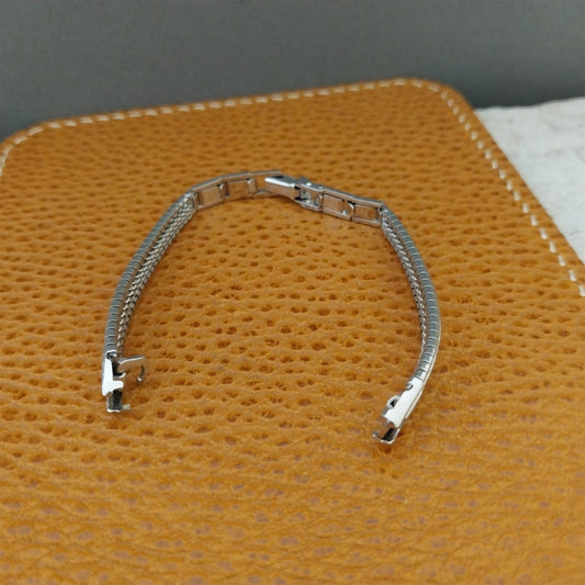 Classic White Gold-Filled Ladies JB Champion Unused 1960s Vintage Watch Band