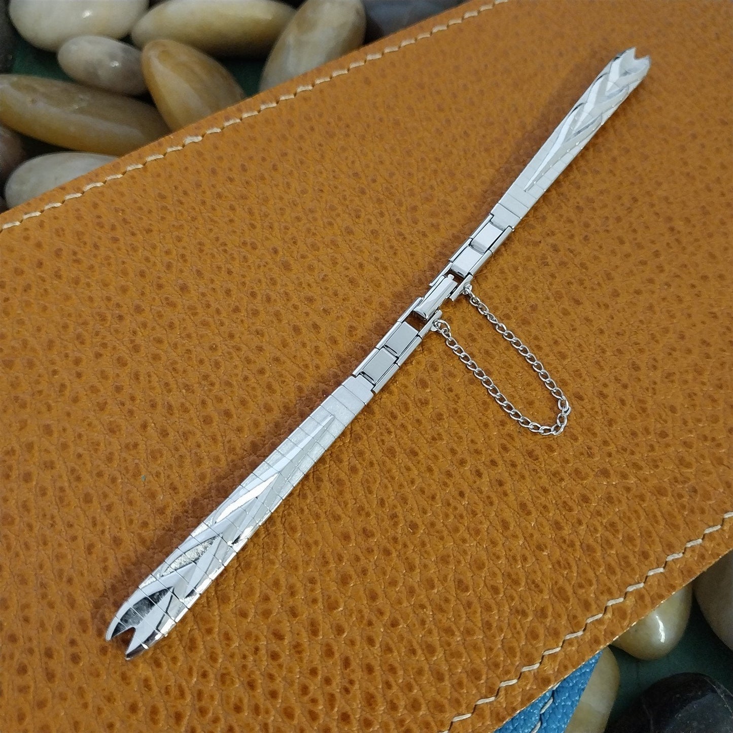 Classic White Gold-Filled Ladies JB Champion Unused 1960s Vintage Watch Band