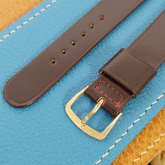 Vintage 17.2mm Shell Cordovan Unused Classic Tapered 1960s Unused Watch Band