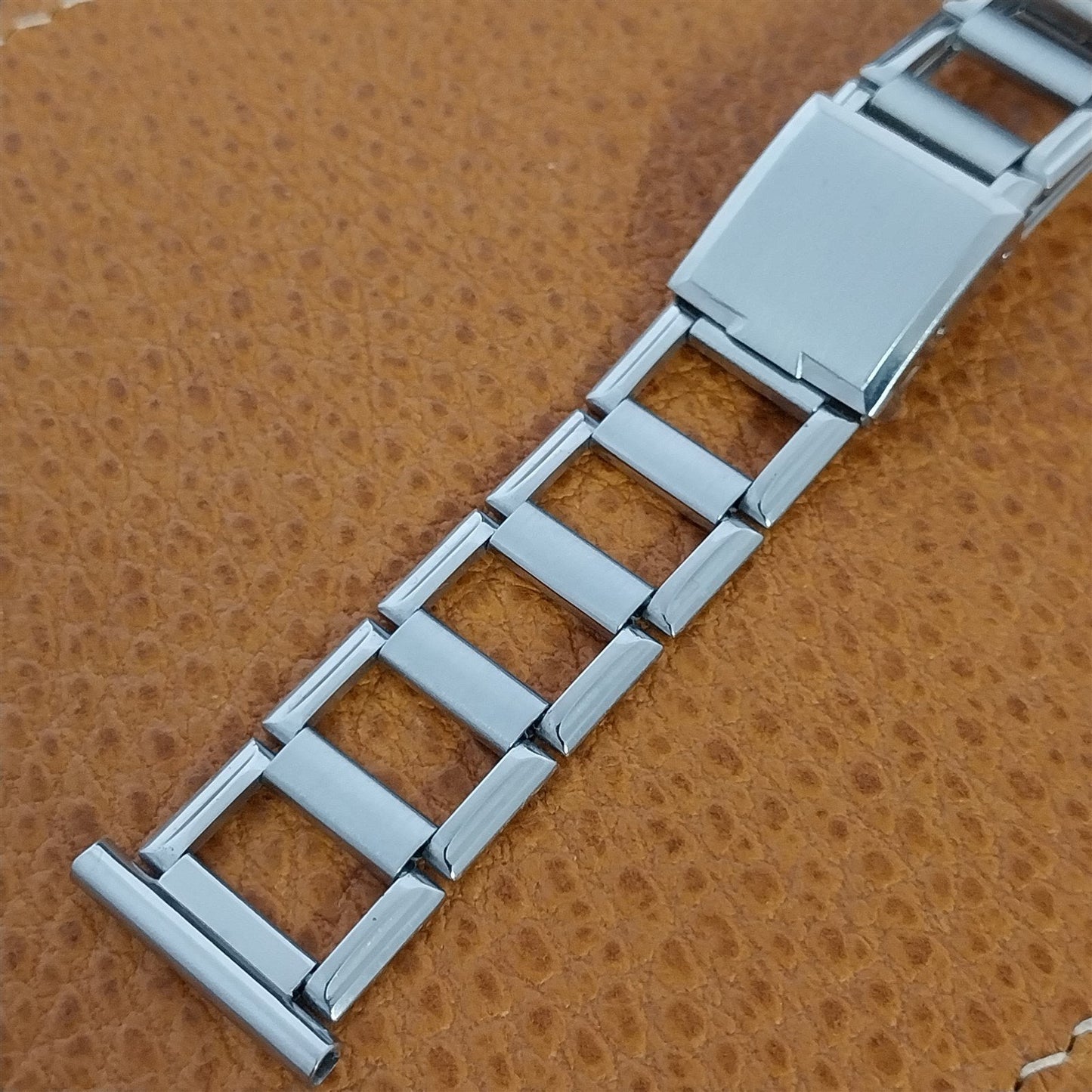 1930s Vintage 19mm 18mm 17mm 16mm Chrome Plate Ladder Link NOS Unused Watch Band