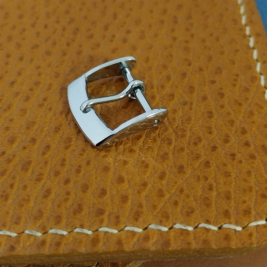 14mm Swiss Chrome Plated 1960s-70s Unused Vintage Watch Band Buckle