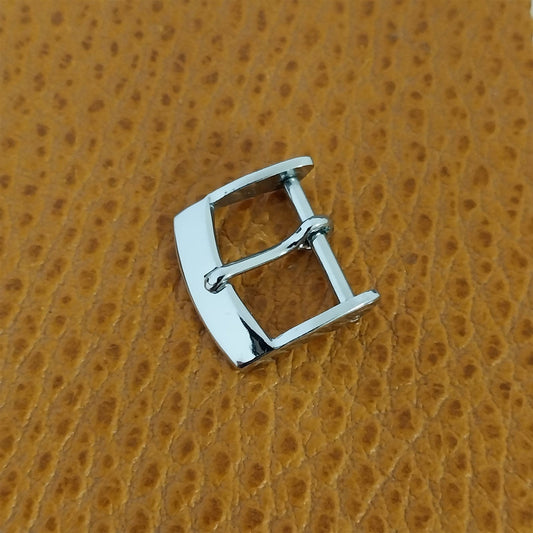 14mm Swiss Chrome Plated 1960s-70s Unused Vintage Watch Band Buckle
