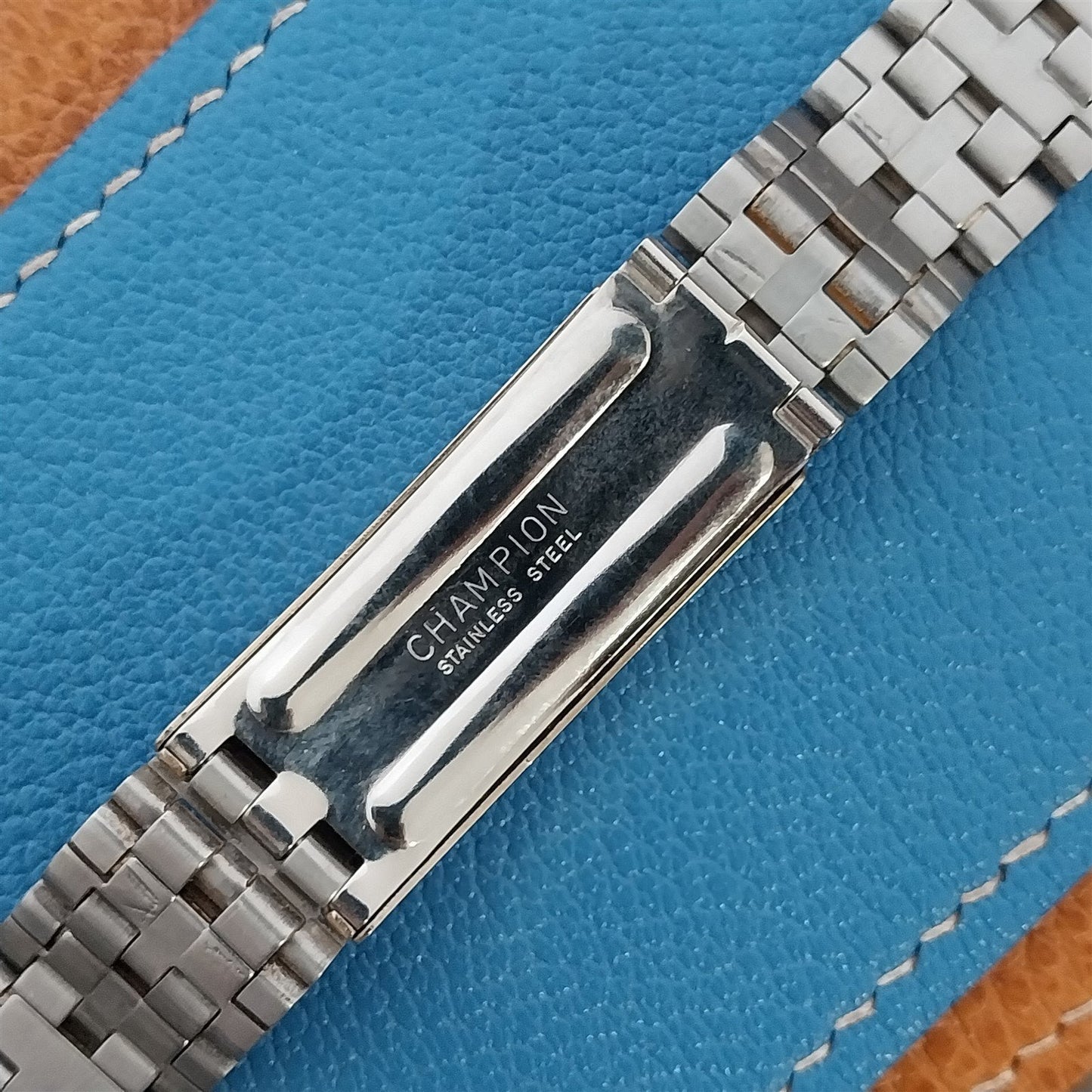 Gold-Tone JB Champion LED LCD 1970s-1980s Vintage Watch Band nos 25mm 22mm