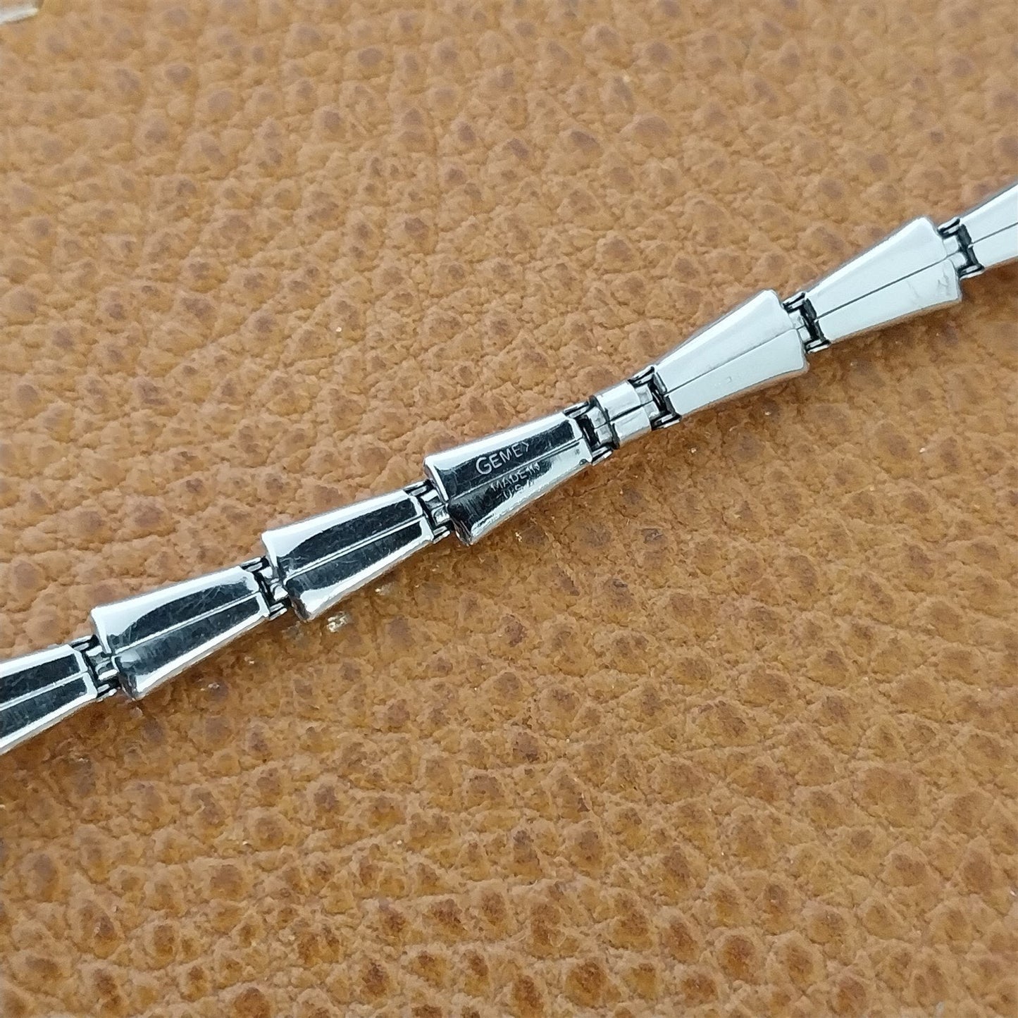 Ladies White Gold-Fill Gemex Single Lug Unused 1950s Vintage Cocktail Watch Band