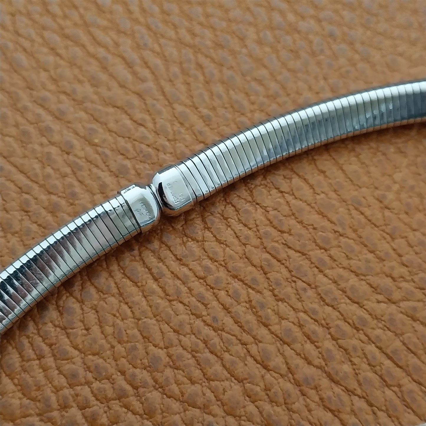 Vintage 1/2"Ladies 40s White GoldFill Forstner Expansion Cocktail Watch Bracelet