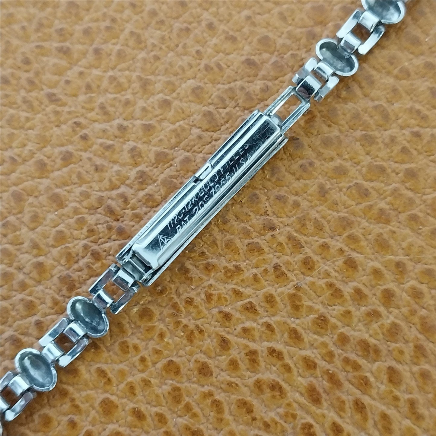 Vintage White Gold Filled Ladies Kestenmade Majestic Unused 1940s Watch Bracelet