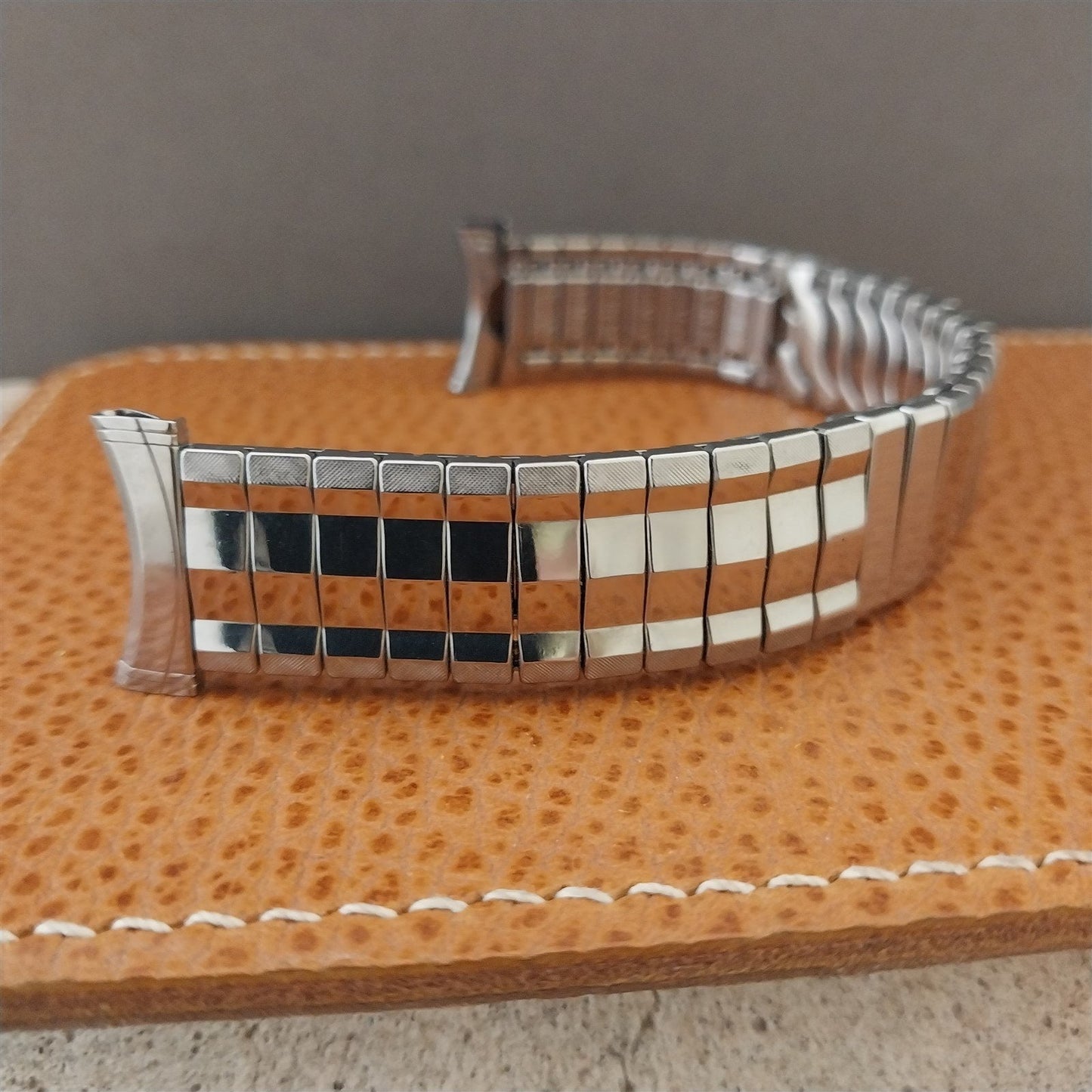 Vintage Stainless Steel Stretch 19mm 18mm 16mm Gemex Unused 1950s Watch Band