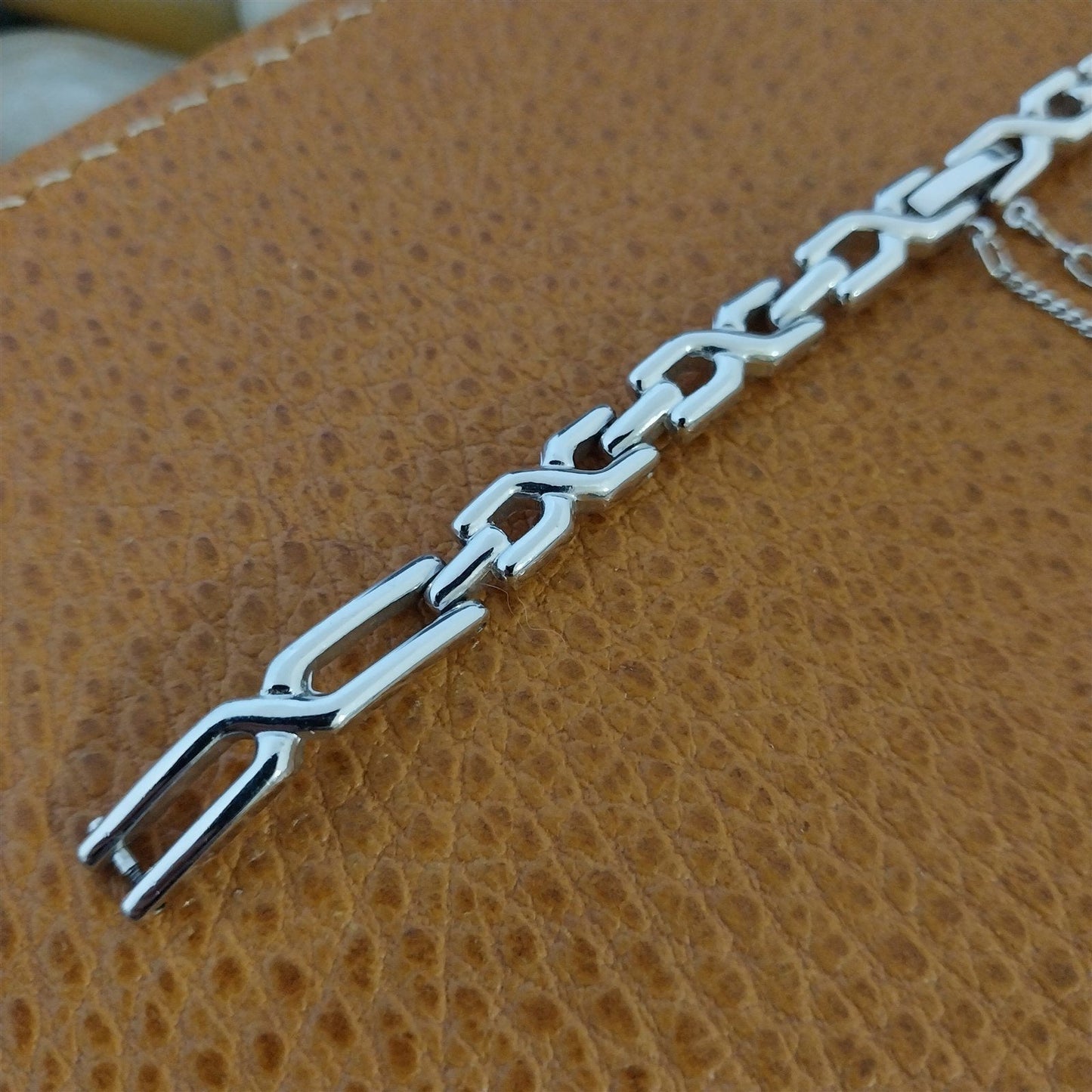 Seiko Japan B Ladies Silver Tone nos Unused Vintage Watch Band