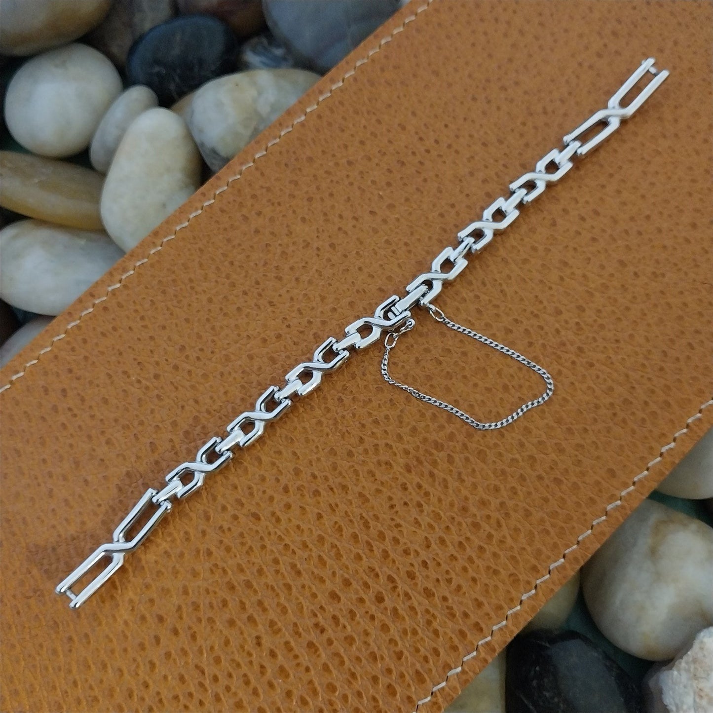 Seiko Japan B Ladies Silver Tone nos Unused Vintage Watch Band