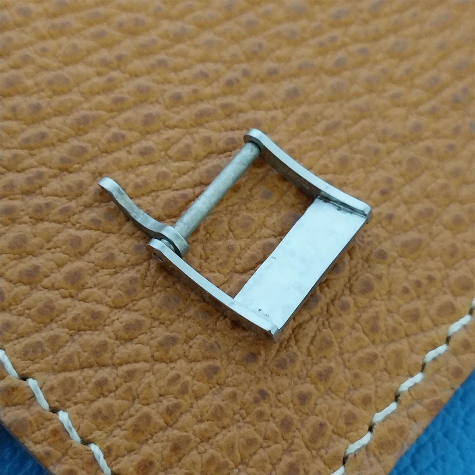 Vintage 14mm Certina Logo Silver-Tone Buckle Swiss Unroc For Classic Watch Band