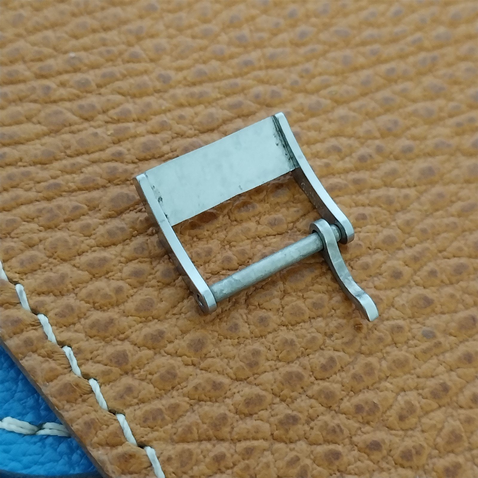 Vintage 14mm Certina Logo Silver-Tone Buckle Swiss Unroc For Classic Watch Band