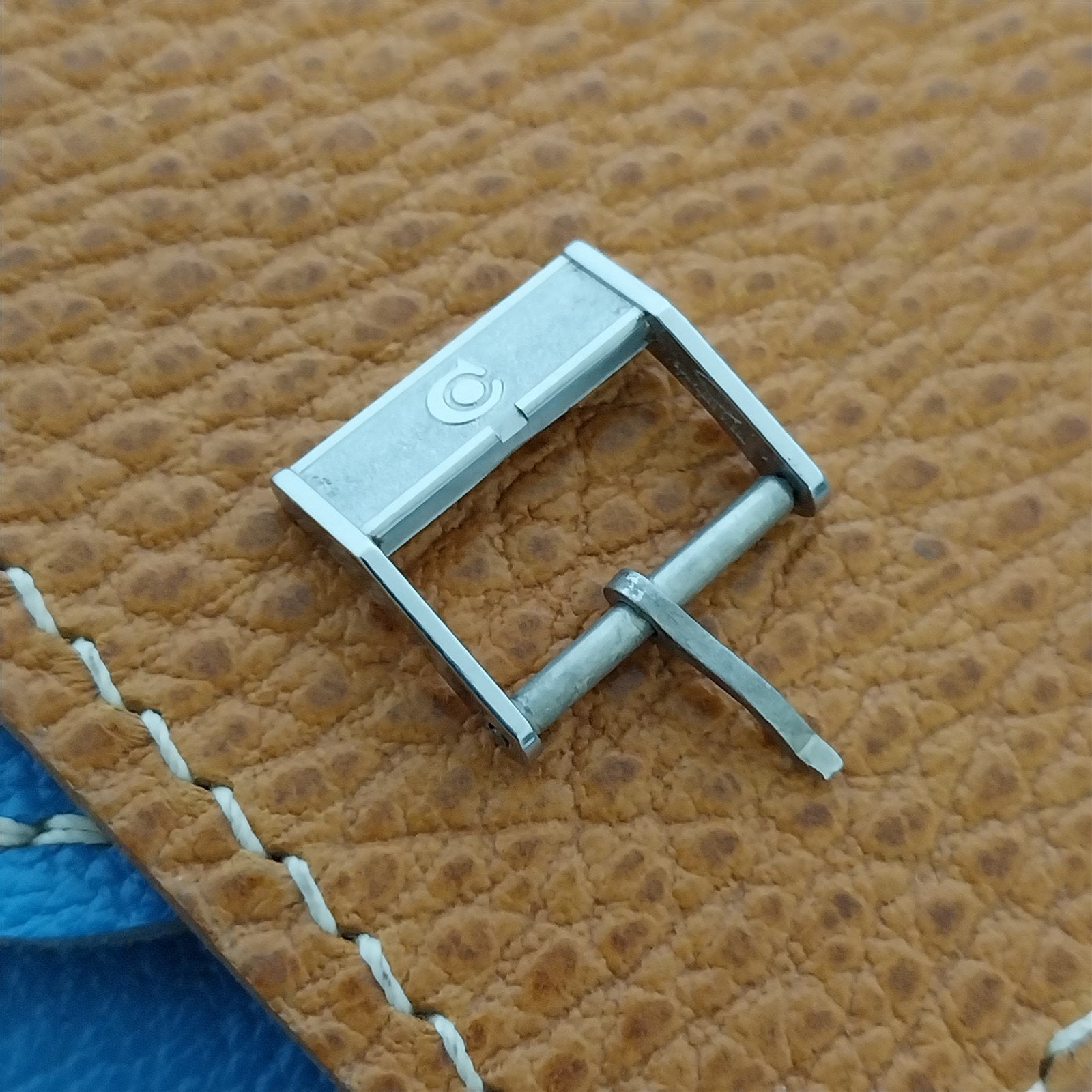 Vintage 14mm Certina Logo Silver-Tone Buckle Swiss Unroc For Classic Watch Band