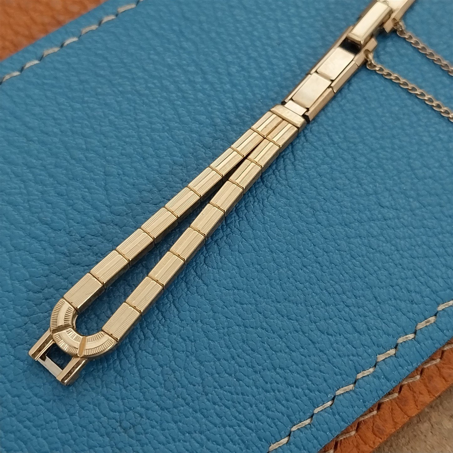 1950s Ladies 10k Yellow Gold-Filled Vintage Eton Mona Lisa Unused Watch Band