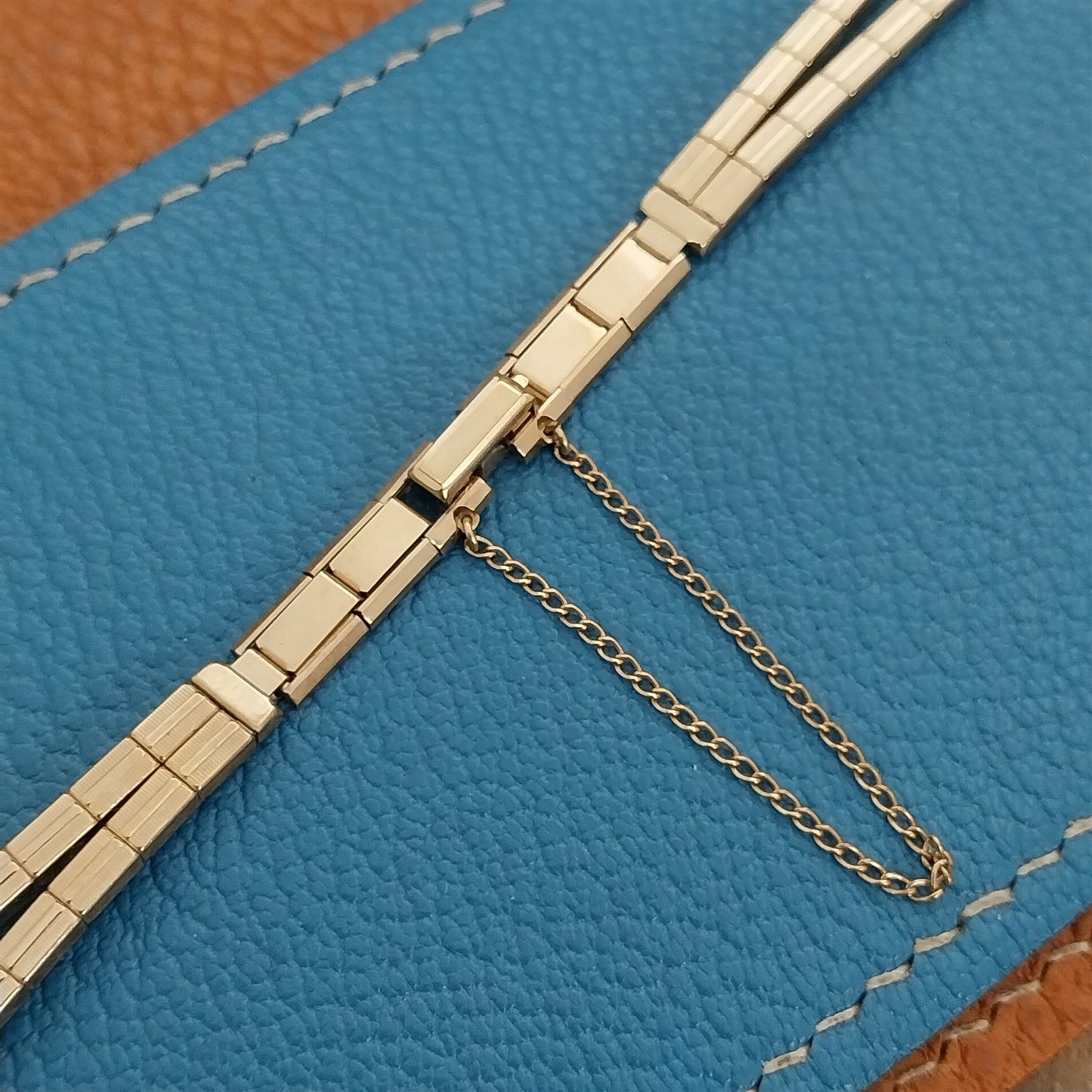 1950s Ladies 10k Yellow Gold-Filled Vintage Eton Mona Lisa Unused Watch Band